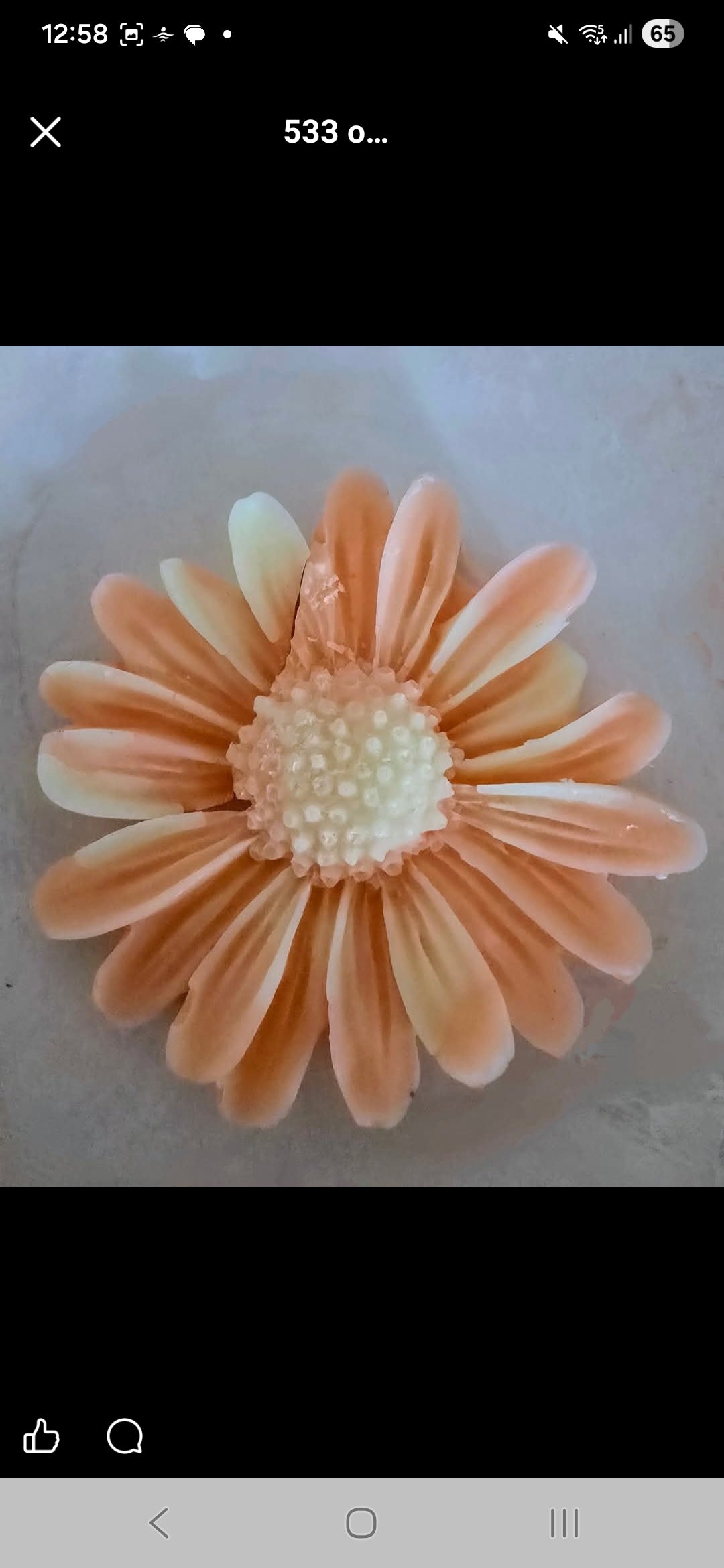 Wax melt daisy